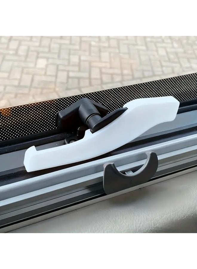 White RV Window Security Lock 2 Pack Durable Hardware Compact Design Road Trip Essential - Image 3